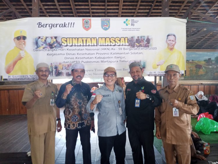 Dinas Kesehatan Provinsi Kalimantan Selatan Gelar Sunatan Massal Peringati Hari Kesehatan Nasional ke-59.