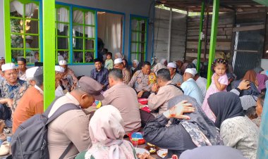 Jumat Curhat Polsek Aluh Aluh, Imbau Warga Bahaya Listrik Saat Air Pasang