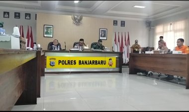 Rapat Persiapan Jelang Haul Ke-20 Abah Guru Sekumpul,Polres Banjarbaru Siap Antisipasi Peningkatan Jamaah