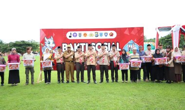 Wakapolda Kalsel Brigjen Pol Dr. Golkar Pangarso Pimpin Upacara Bhakti Saka Bhayangkara