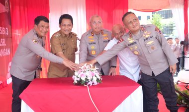Sinergi Pemkab Balangan dan Polda Kalsel, Pembangunan Gedung Presisi 3 Ditkrimsus Resmi Dimulai