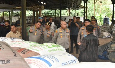 Dukung Program Ketahan Pangan, Kapolda Kalsel Tinjau Gudang Penyimpanan Jagung Di Tanah Laut