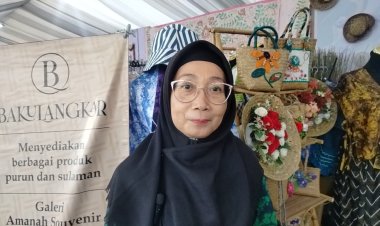 Bakulangkar Tampilkan Kerajinan Purun Khas Kalimantan Selatan di Expo UMKM 2025