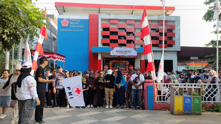 Jalan Santai Tebarkan Kebaikan PMI Tanah Laut Gelar Jalan santai Sunatan Massal dan Apel Akbar