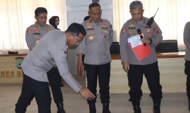 Wakapolda Kalsel Tinjau Kesiapan Polres Balangan Hadapi Potensi Gangguan Keamanan