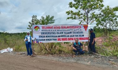 GEPPAK Desak Penyelesaian Akses Jalan UIN Antasari, Minta Spanduk Tidak Dirusak Lagi