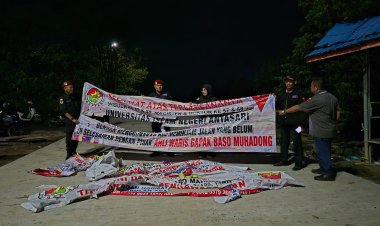 Spanduk Kembali Dirusak, GEPPAK Nyatakan Sikap: Akses Jalan ke UIN Antasari Akan Ditutup