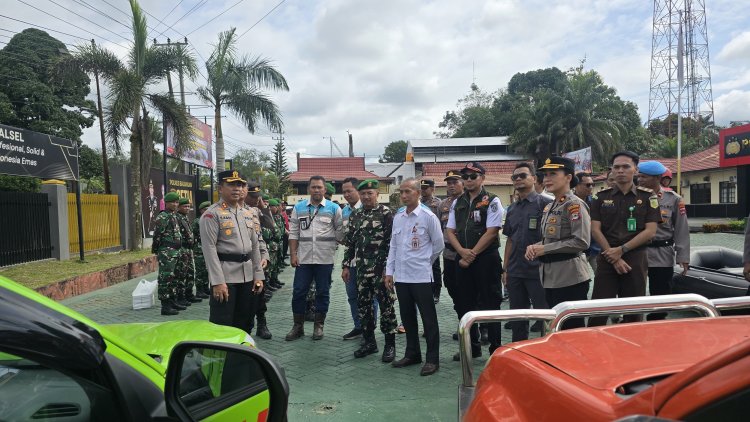 Polres Balangan Gelar Apel Kesiapan Hadapi Potensi Bencana Hidrometeorologi