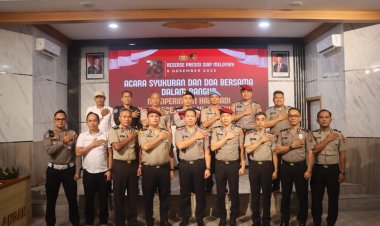 Kapolres Balangan Hadiri Peringatan Hari Jadi Reserse Polri Ke 78 Di Polres Balangan.