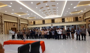 Press Rilis Akhir Tahun Kapolda Imbau Tidak Ada Kembang Api Bentuk Empati Kepada Korban Bencana Alam