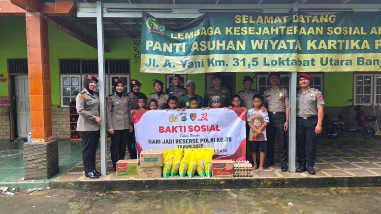 Peringati Hari Jadi Reserse ke-78, Sat Reskrim Polres Banjarbaru Gelar Bakti Sosial