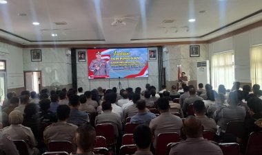 Jam Pimpinan Kapolda Kalsel Digelar Virtual, Kapolres Balangan Tekankan Soliditas, Empati, dan Integritas