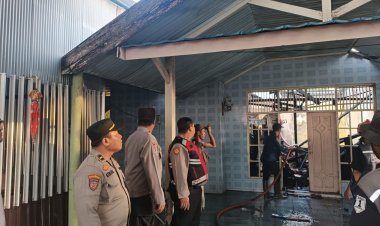 Hanguskan Rumah Kontrakan Dua Pintu di Landasan Ulin Timur, Kerugian Capai Rp30 Juta