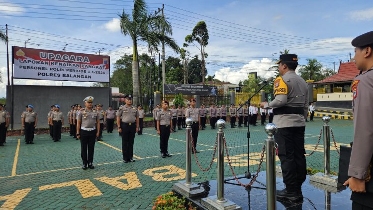 29 Personel Polres Balangan Resmi Naik Pangkat Satu Tingkat, Kapolres Tekankan Tanggung Jawab dan Profesionalisme