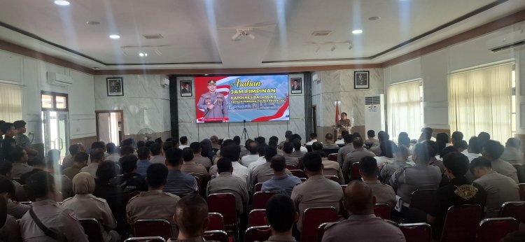 Jam Pimpinan Kapolda Kalsel Digelar Virtual, Kapolres Balangan Tekankan Soliditas, Empati, dan Integritas