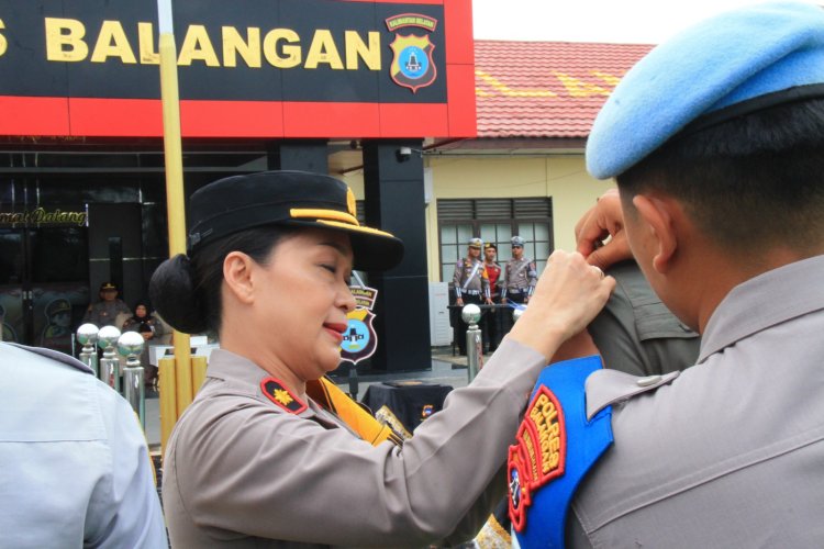 Polres Balangan Gelar Apel Ops Keselamatan Intan 2026, Tekankan Tertib Lalu Lintas Jelang Lebaran
