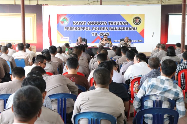 RAT Primkoppol Polres Banjarbaru, Kapolres Tekankan Profesionalisme dan Kesejahteraan Anggota