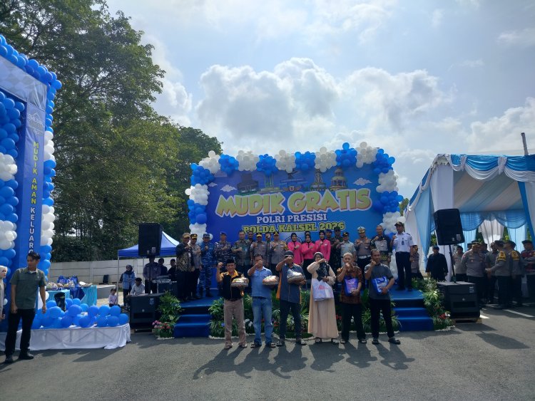 Kapolda Kalsel Lepas Ratusan Peserta Program Mudik Gratis Polri Presisi 2026