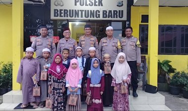 Polsek Beruntung Baru Inisiasi Kelas Mengaji Gratis, Jadi Magnet Baru Bagi Anak dan Orang Tua
