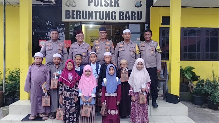 Polsek Beruntung Baru Inisiasi Kelas Mengaji Gratis, Jadi Magnet Baru Bagi Anak dan Orang Tua