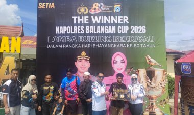 Kapolres Balangan Cup 2026 Meriah, Penghobi Burung Berkicau Se-Kalimantan Ramaikan Ajang Silaturahmi
