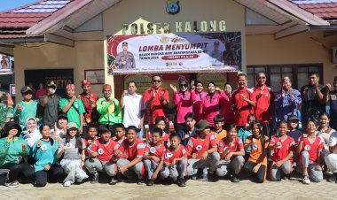 Lomba Menyumpit Meriahkan Hari Bhayangkara ke-80, Polres Balangan Lestarikan Budaya Dayak Meratus